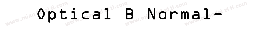 毛笔 Optical B Normal字体转换
